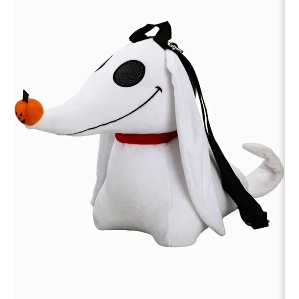 Bioworld Disney Nightmare Before Christmas Zero Mini Plush Backpack White
